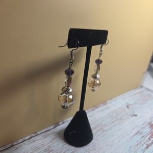 Elegant Faux Crystal Drop Earrings
